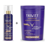 Kit Trivitt Matizante 2pçs: Máscara Hidratação Matizante 1kg + Fluido Escova Matizante 200ml.