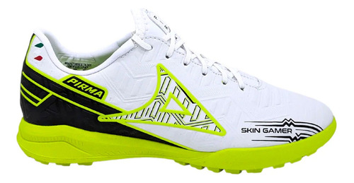 Tenis Pirma Futbol Rapido Skin Gamer Turf 3047 Hombre Blanco