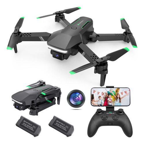 Heygelo Dron S80 Con Cámara Para Adultos, Mini Drones Pleg.