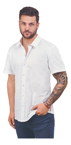 Camisa Hombre Casual Blanco 960-67