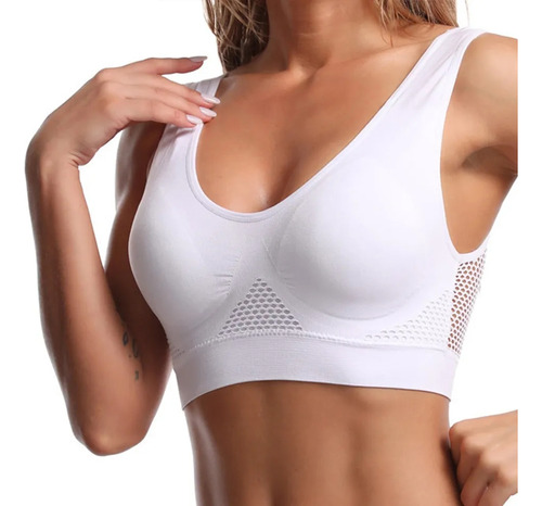 Top Deportivo Sexy 3pzs, Yoga Gym Transpirable, C/almohadill