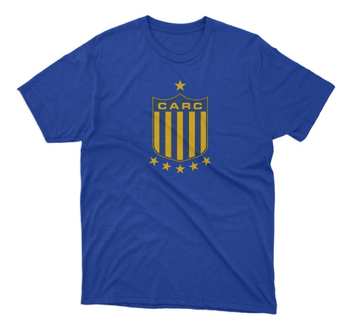 Remera Futbol Rosario Central Escudo Viejo En Pecho Azul