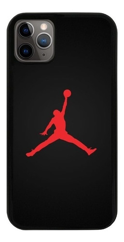 Funda Uso Rudo Tpu Para iPhone Michael Jordan Rojo Negro