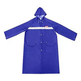 Piloto Capa Poncho Para Lluvia Azul 1.2mts Pvc Emtop Talle L