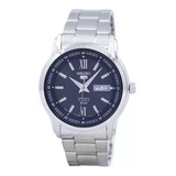 Reloj Seiko 5 Automático Calendario Hombre Snkp17 Wr50 Color De La Malla Plateado Color Del Bisel Plateado Color Del Fondo Turquesa