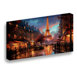 Cuadro Lienzo Canvas Centro Ciudad Torre Eiffel Sala 25*30cm