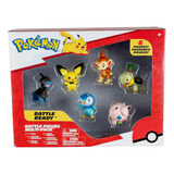 Pack De Figuras X6 Pokémon Battle Ready