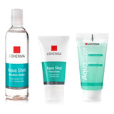 Lidherma Kit X 3 Aqua Shot Limpieza Hidratacion Exfoliacion