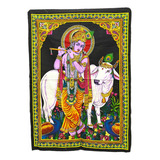Shiri Krishna Mantas Decorativas De La India Estampado