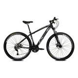 Bicicleta Aro 29 Ksw Alivio 7.0 27v Hidraulico Pdv Integrado Cor Preto/prata Tamanho Do Quadro 17