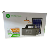 Kit Painel Solar C/bateria Grande C/lanterna 2lampadas 2usb