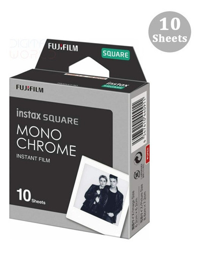 Fujifilm Instax Square Mono Chrome 10 Folhas