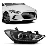 Farol Elantra 2017 2018 Elétrico Motor Projetor Sem Led Dir