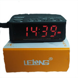 Radio Relógio Despertador Digital Alarme Bluetooth Fm Le-674