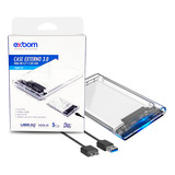 Case Hd 2.5 E Sata Ssd Usb 3.0 Transparente