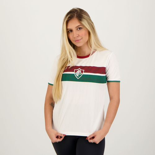 Camisa Fluminense Stencil Feminina Branca
