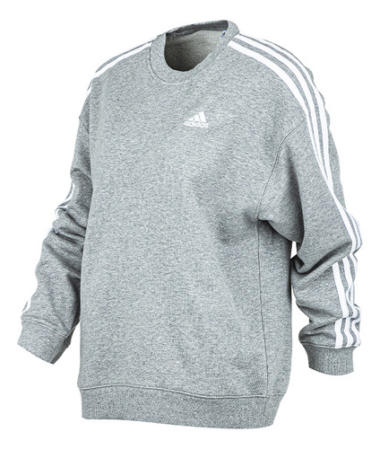 Buzo adidas Essentials 3 Tiras Mujer Gris Solo Deportes