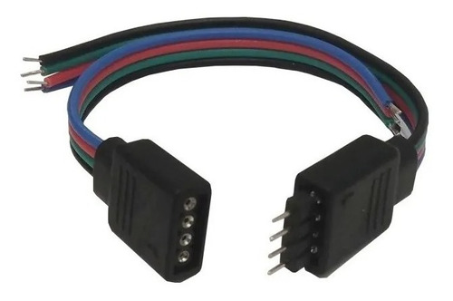 Conector De 4 Pines Cable Macho Y Hembra Para Tiras Rgb X50