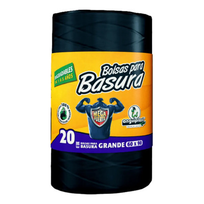 Bolsa Negra Para Basura En Rollo Grande 60x90cm 20 Piezas | Meses sin interés