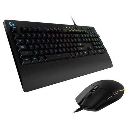 Logitech Combo Gamer Prodigy Rgb: Teclado G213 + Mouse G203