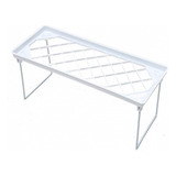 Organizador Estante Alacena Chico Blanco Apilable Cocina