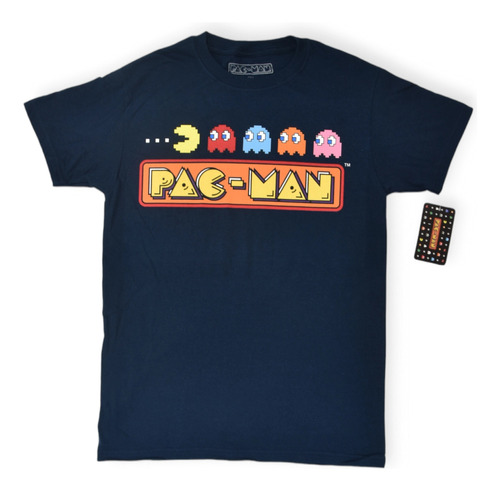 Pac-man Logo Playera 100% Original