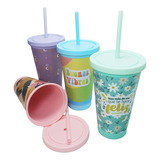 Vasos Milkshake 300 Cc Tapa Recta  Malteada C/ Sorbete X15un