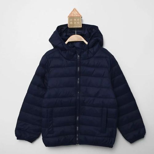 Jaqueta Puffer Infantil Hering Com Capuz N*6