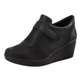 Zapato Confort Clasico Para Mujer Castalia 384-31 Negro