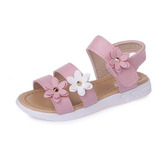 Sandalias Niña Verano Zapato Flor De Princesa Antideslizante