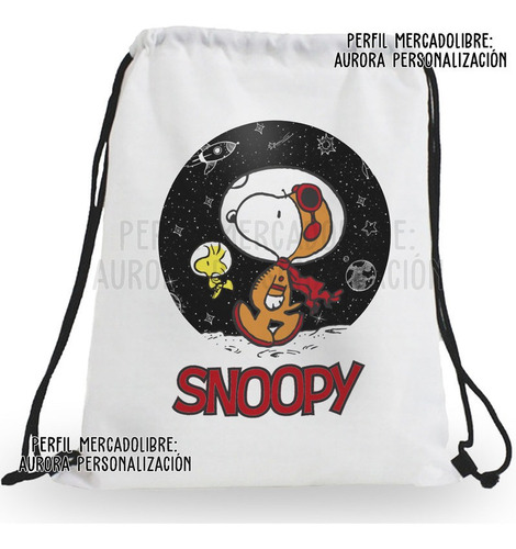 Tula Deportiva Snoopy Peanuts Perro Caricatura Ref2