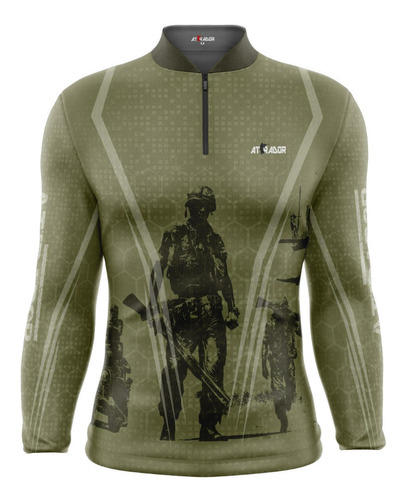 Camiseta ( Atirador ) Airsoft - Paintball - Militar - Ref 23