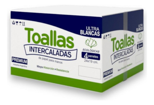 Toalla Intercalada P/dispenser X 2000 Blanca  3 Cajas!!!