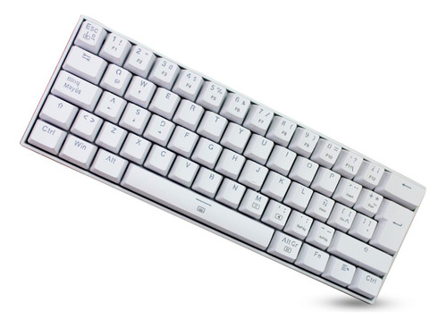 Teclado Redragon Dragonborn K630 Rgb Blanco Español Sw Rojo