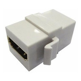 Plug Keystone Hdmi Para Caixa De Tomada + 1 Rj45