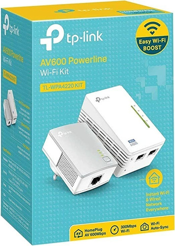 Repetidor Wi-fi Tplink Powerline Wi-fi Tl-wpa4220kit 300mbps