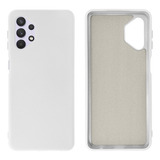 Capa Capinha Para Galaxy A32 5g Silicone Interior Aveludado Cor Branco