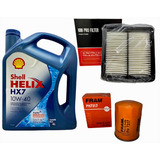 Kit Filtros + Aceite Shell Hx7 Semisintetico Honda Fit City