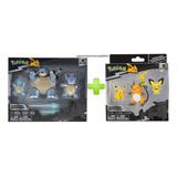 Pokemon Pikachu 3 Y Squirtle 3 Evolution Multipack Precio X2