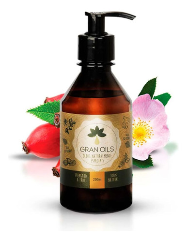 Óleo Vegetal De Rosa Mosqueta 250ml 100% Natural - Gran Oils