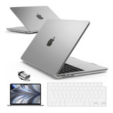 Funda Ibenzer Para Macbook Air 13 M2 + C/teclado Clear3