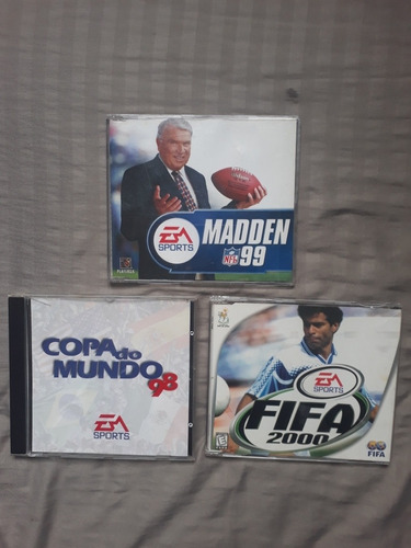 World Cup 98 + Fifa 2000 + Madden 99 Pc Computador Original 