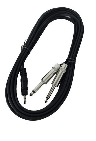 Cable Mini Plug A 2 Plug Mono Pro Audio 3,6 Mts Cuota