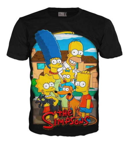 Camiseta Los Simpson Niños Adultos Exclusivas Unisex Algodón