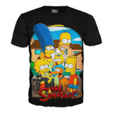 Camiseta Los Simpson Niños Adultos Exclusivas Unisex Algodón