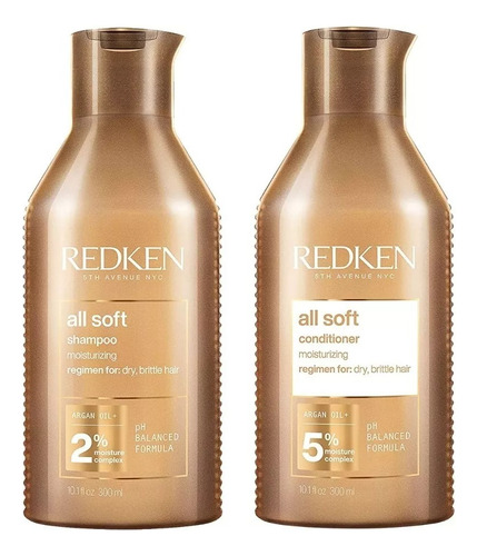Redken Shampoo Y  Acondicionador All Soft 300 Ml