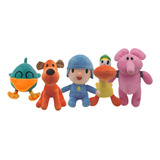 Set Peluches Pocoyo Y Amigos Ellie Loula Pato Pajaroto 