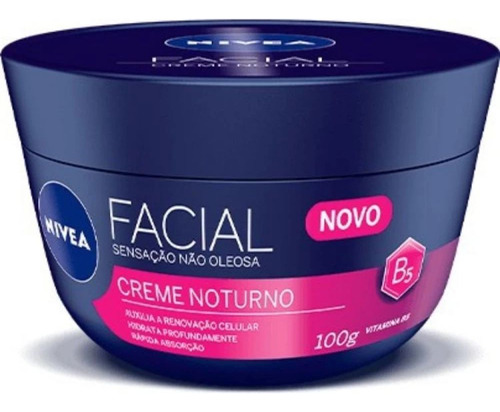 Creme Nivea Noturno Creme Hidratante Facial 100g