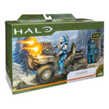 Halo Figura Con Vehiculo  Spartan Celox & Gungoose 