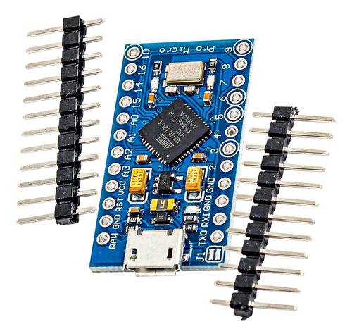 Placa Compatible Con Arduino Pro Micro 5v Atmega32 Micro Usb